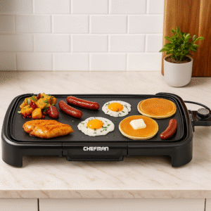 Chefman Electric Griddle, Extra Large Non-Stick Surface, Adjustable Temp