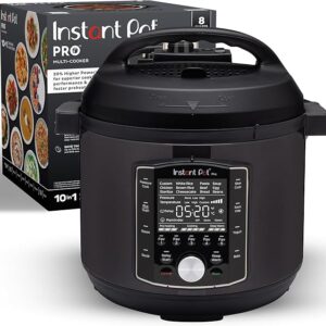 The New Presure Cooker : Instant Pot Pro 8QT 10-in-1 Cooker – 70% Faster Meals