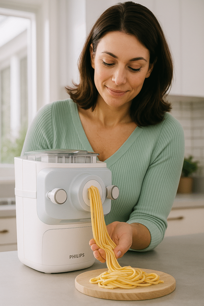 Philips 7000 Series Pasta Maker with 8 shaping discs for fresh pasta